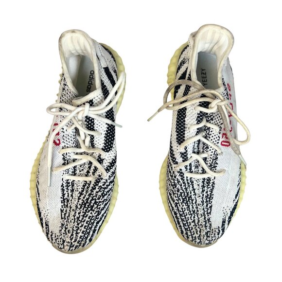 Adidas Yeezy Boost 350 V2 Zebra White/Core Black/Red – Size 15M US - Picture 2 of 7